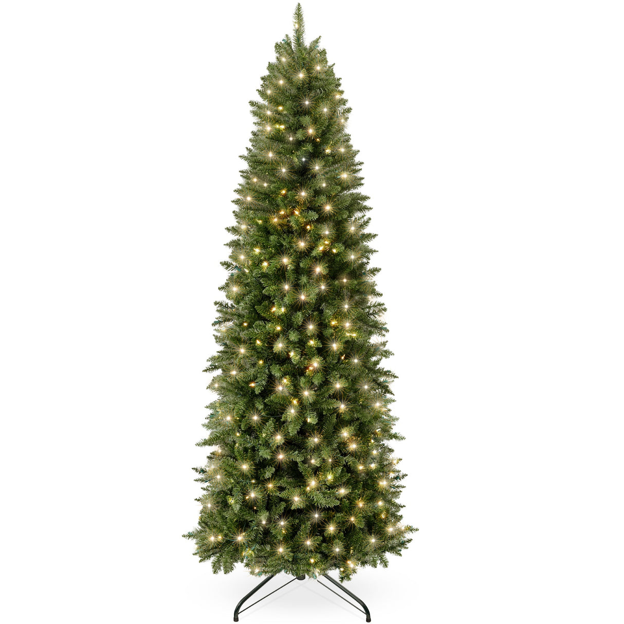 Prelit Spruce Pencil Christmas Tree with Incandescent Lights