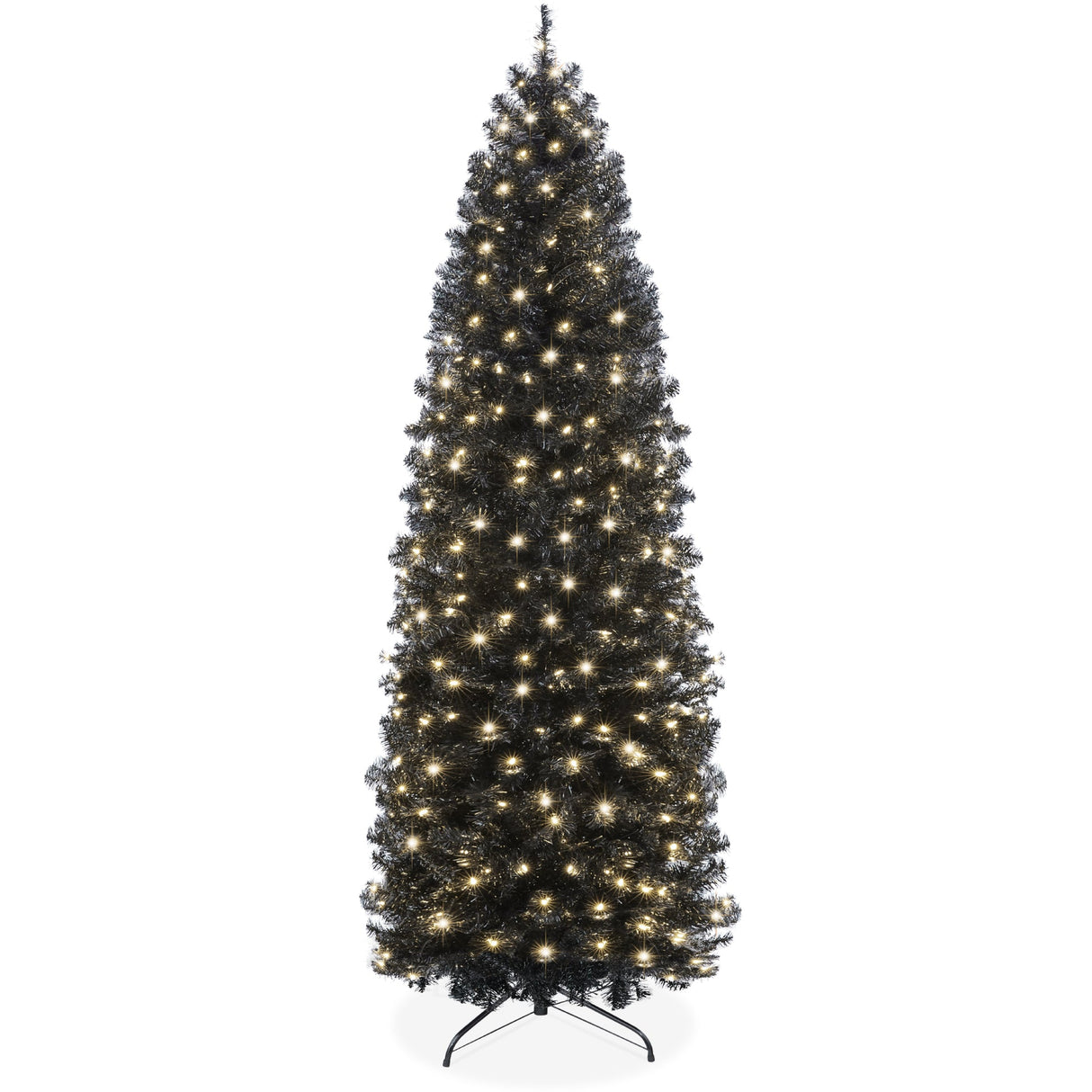 Pre Lit Sparse Christmas Tree 2 in 1 LED Lights with Cordless Connection