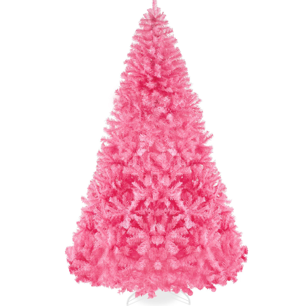 Artificial Pink Christmas Tree Unlit Pine Design with Easy Assembly