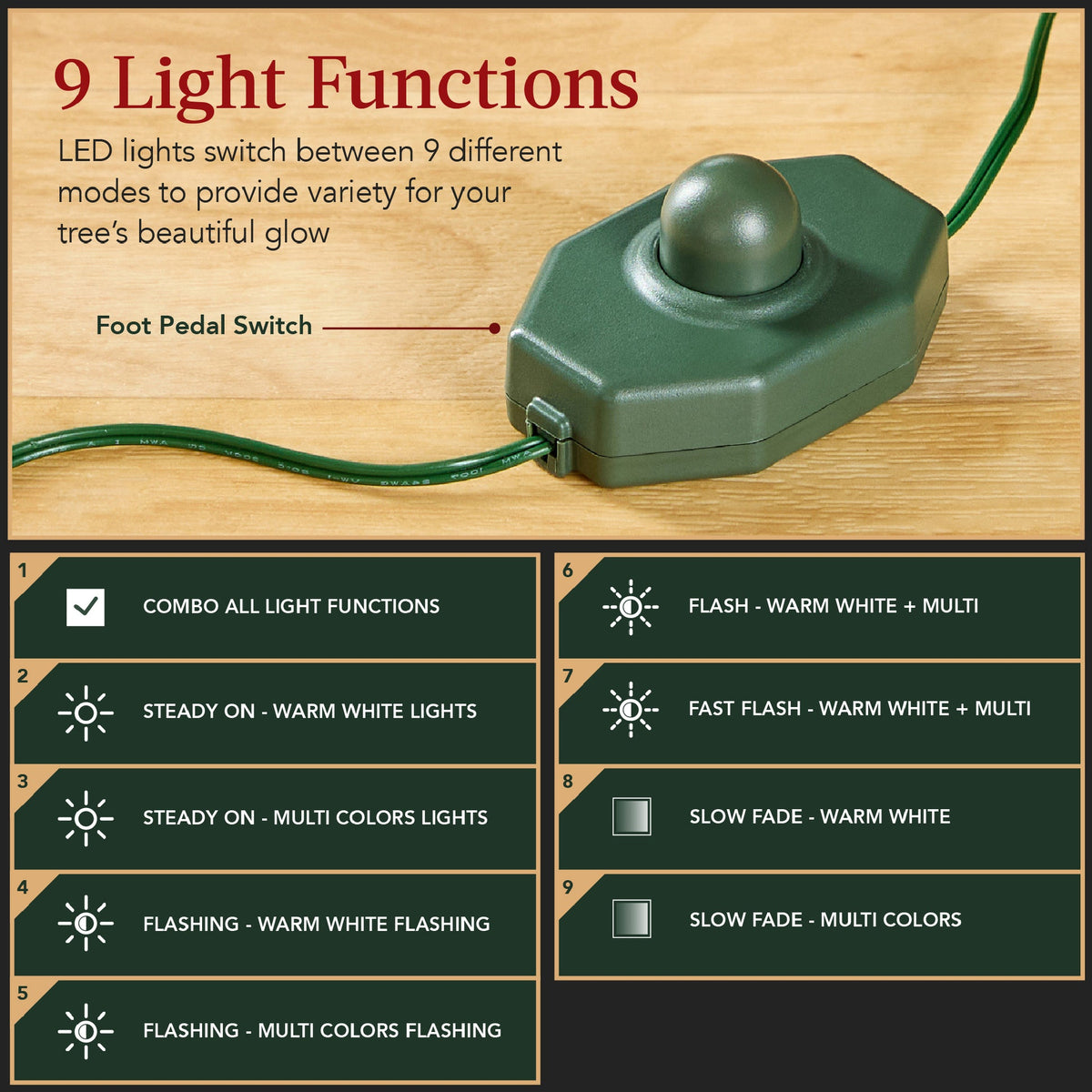 Pre-Lit Scotch Pine Pencil Christmas Tree with Sturdy Metal Stand product image showing its overall design and key.