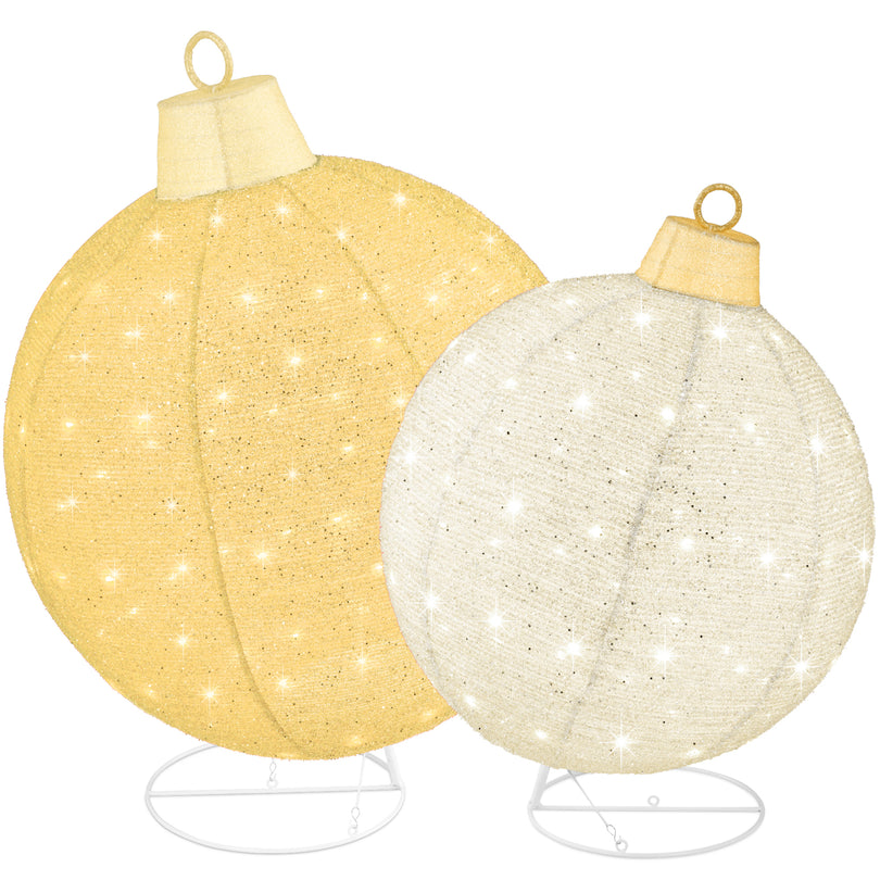 RADYAN lighted pop-up Christmas ornament set with 180 LED lights included for holiday decor