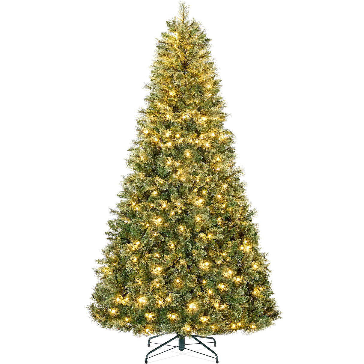 Pre Lit Cashmere Christmas Tree with LED Lights & Cordless System