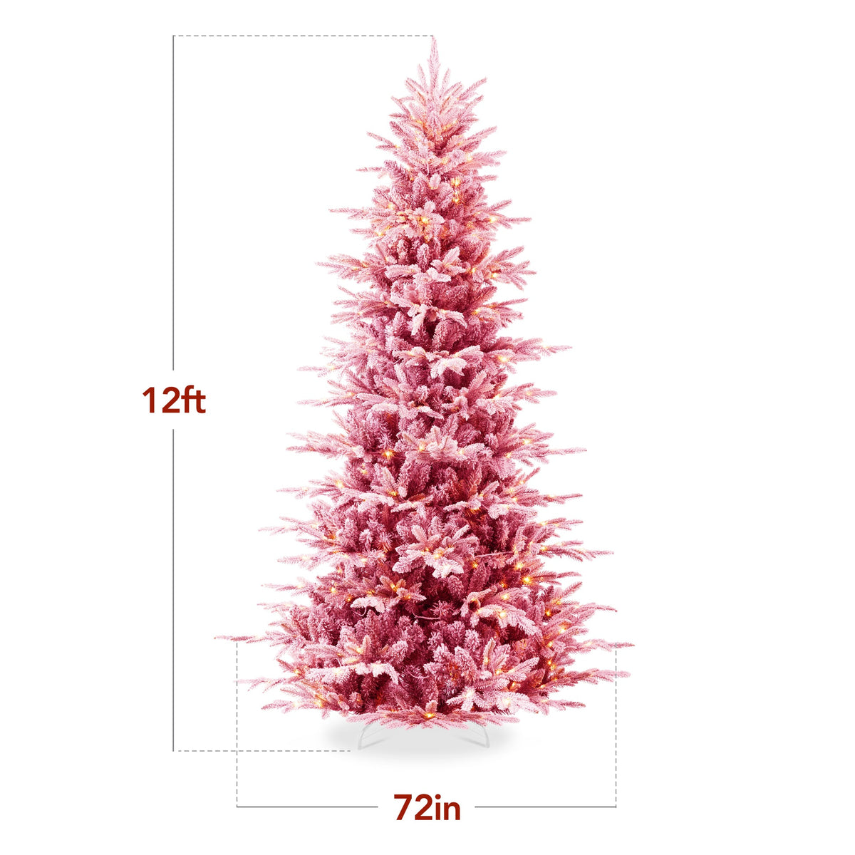 Pre-Lit Flocked Aspen Noble Fir Christmas Tree with Dual-Tone LEDs product image