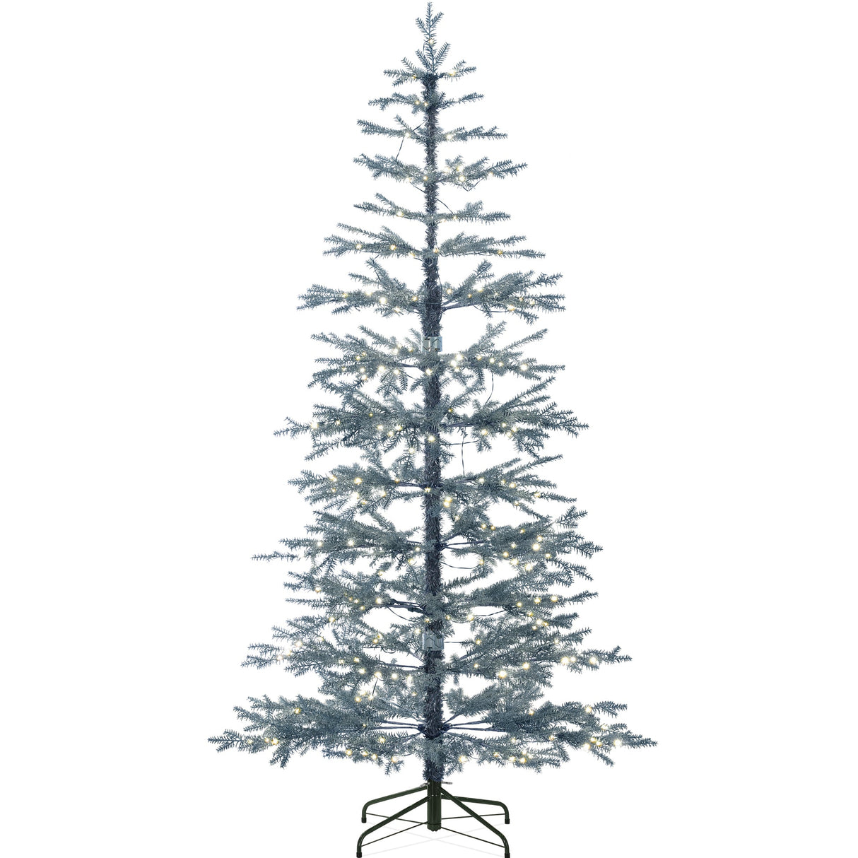 Elegant Pre Lit Sparse Christmas Tree with 2 in 1 LED Lights