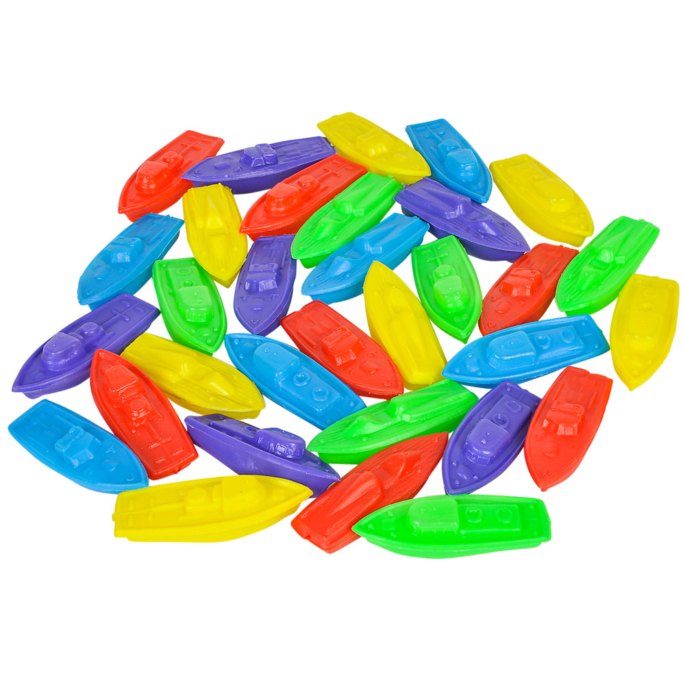 Plastic Boat Toy (144 Piece Poly Bag)