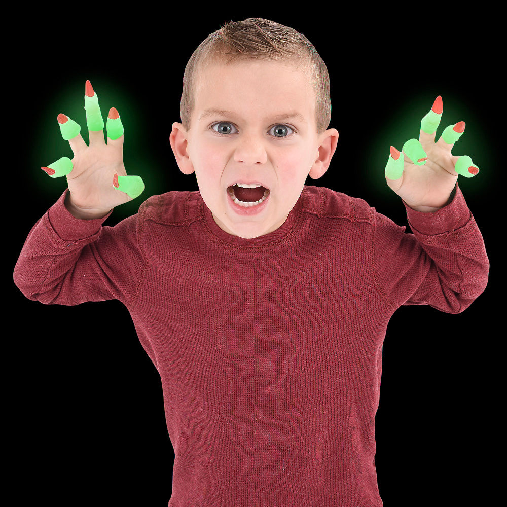 Glow In Dark Martian Fingers (72 Pc Poly Bag)