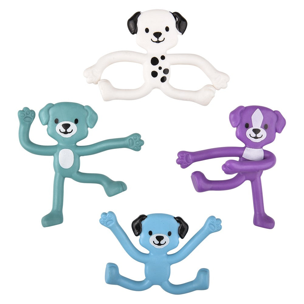 Mini Bendable Dog Figures (48 Pc Poly Bag)