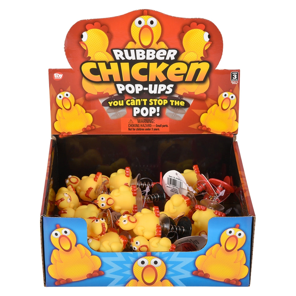 Rubber Chicken Pop-Ups (24 Pc Display)