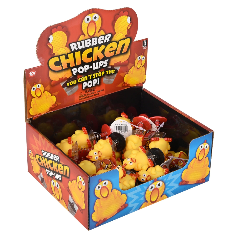 Rubber Chicken Pop-Ups (24 Pc Display)