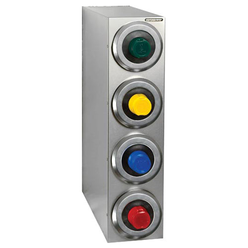 Dispense-Rite SLR-R-4SS Countertop 4-Cup S/S Dispensing Cabinet