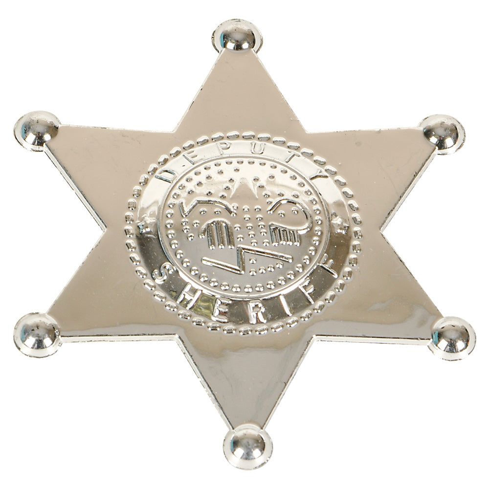 Plastic Sheriff Badge (1 DZ)