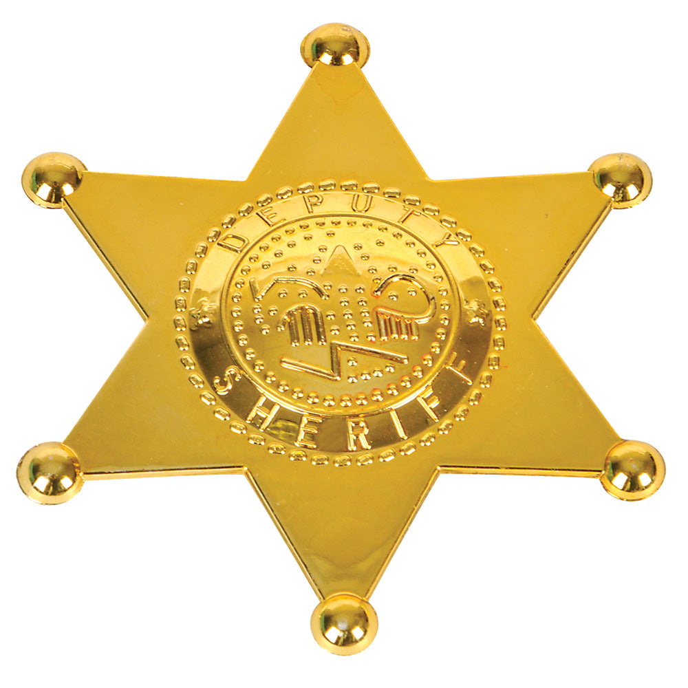 Plastic Sheriff Badge (1 DZ)