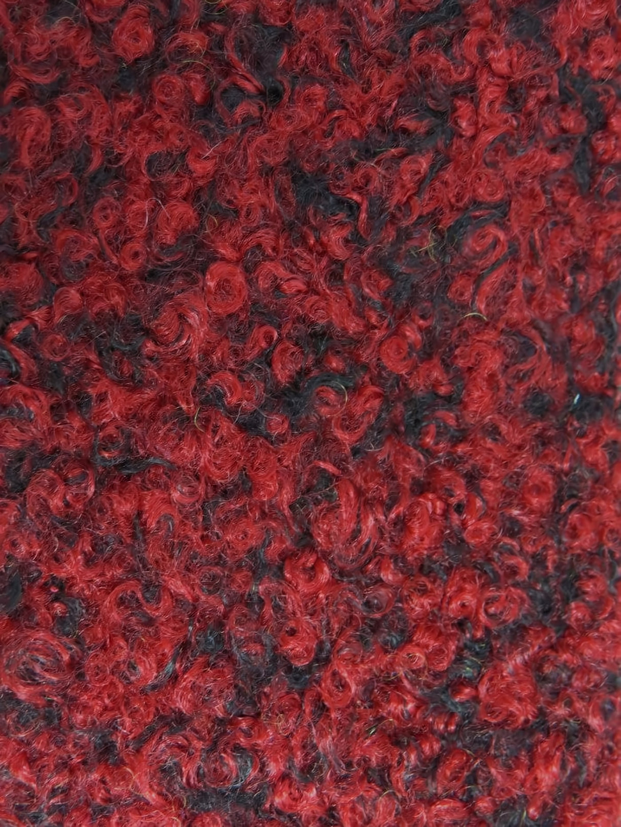 Burgundy Sherpa Teddy Knit Fabric