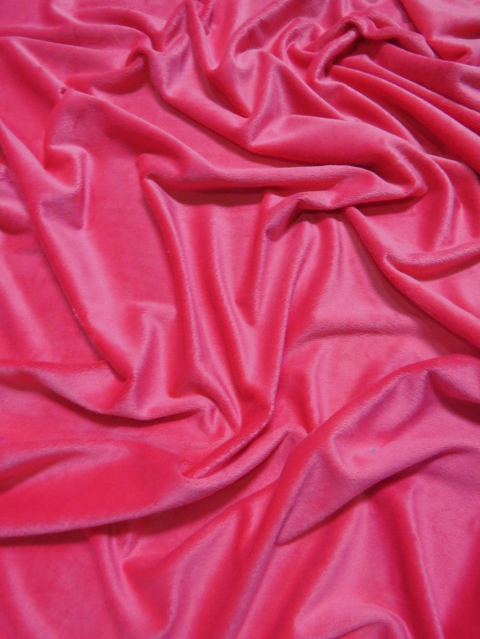 Shocking Pink Minky Solid Baby Soft Fabric