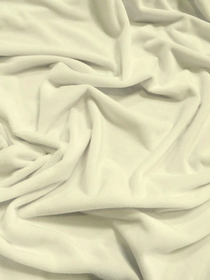 Whisper White Minky Solid Baby Soft Fabric