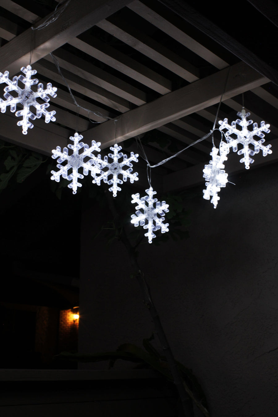 6 LED Snowflake Sparkle String Lights