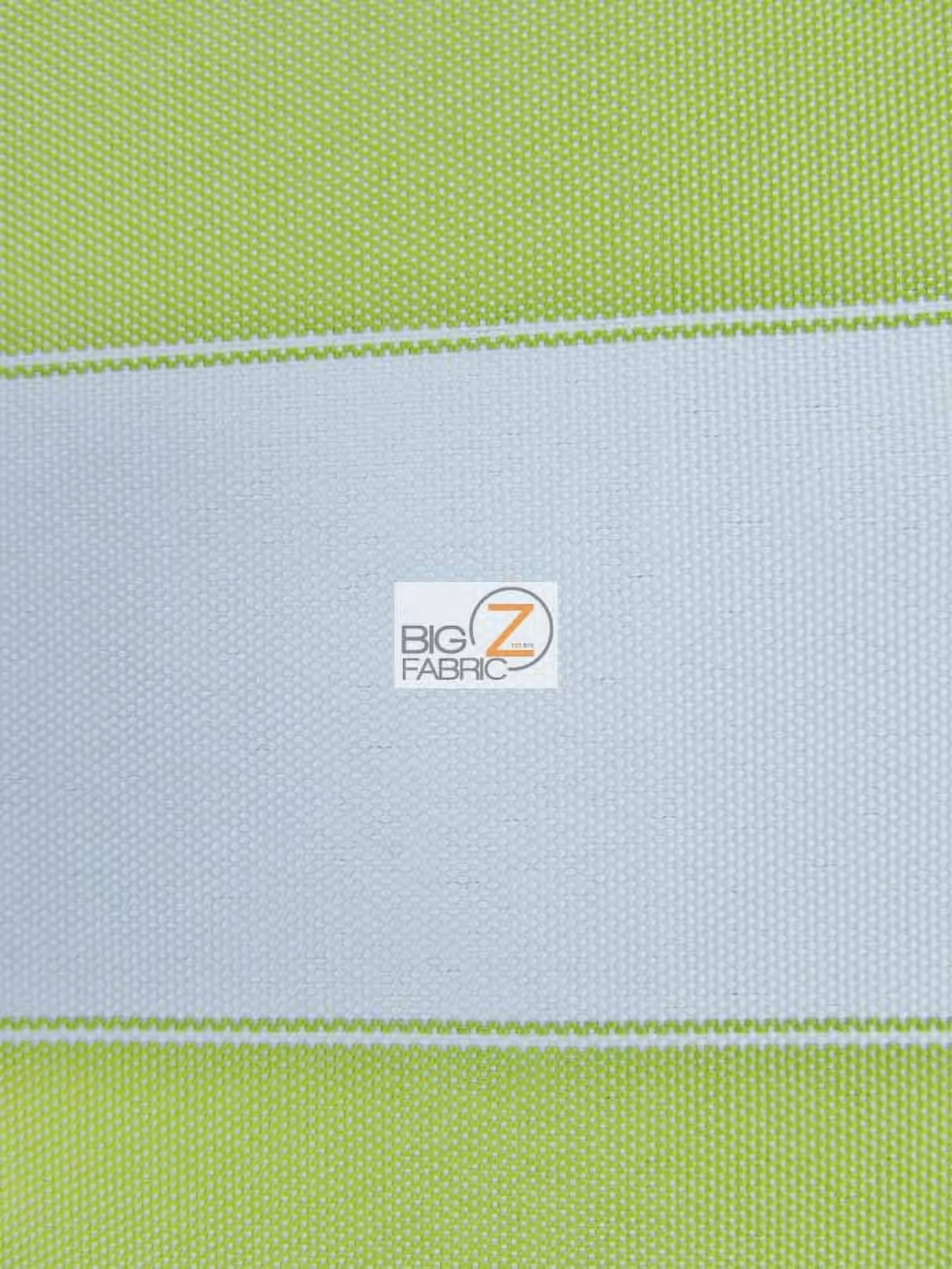 2 Tone Stripe Deck Canvas Outdoor Waterproof Fabric Lime/White Sold By The Yard