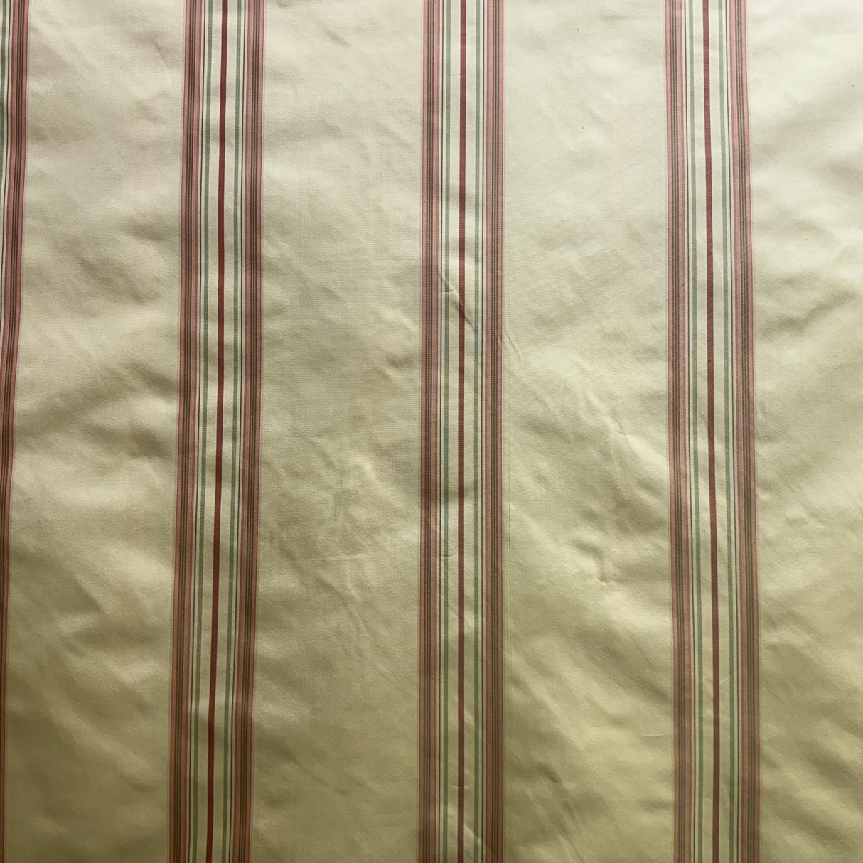 Solara Fabric 100 Percent Silk Taffeta Fabric - Multicolored Stripe, 54" Width (1 Yard)