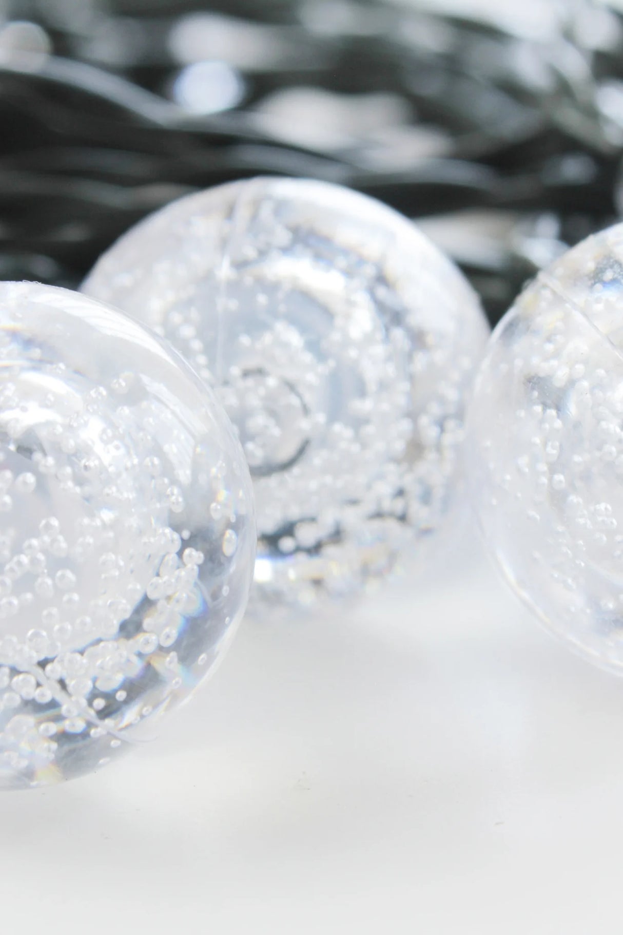 30 LED Solar Bubble String Lights – 21 ft, 8 Modes