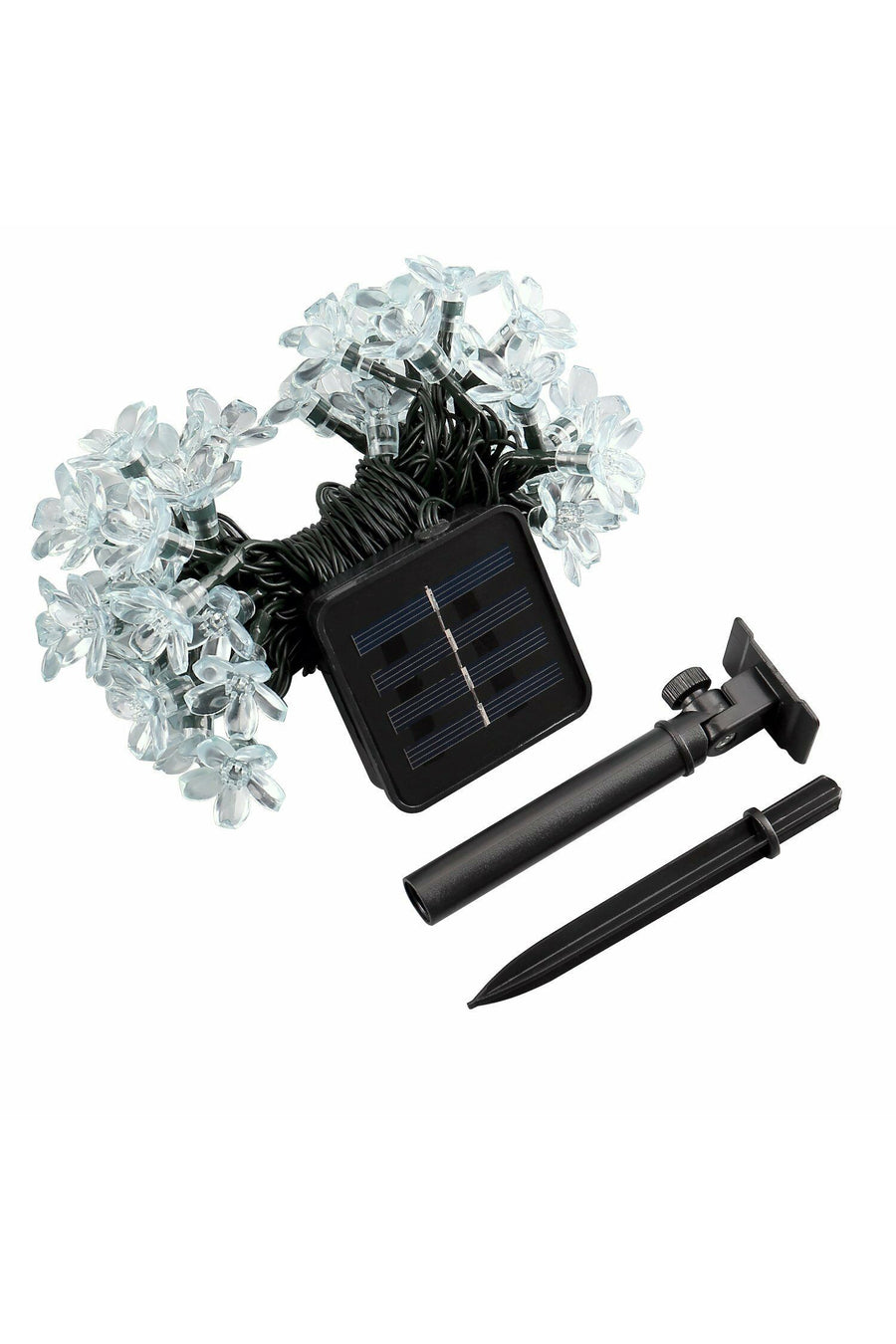 50 LED Solar Cherry Blossom String Lights – 22 ft, 8 Modes