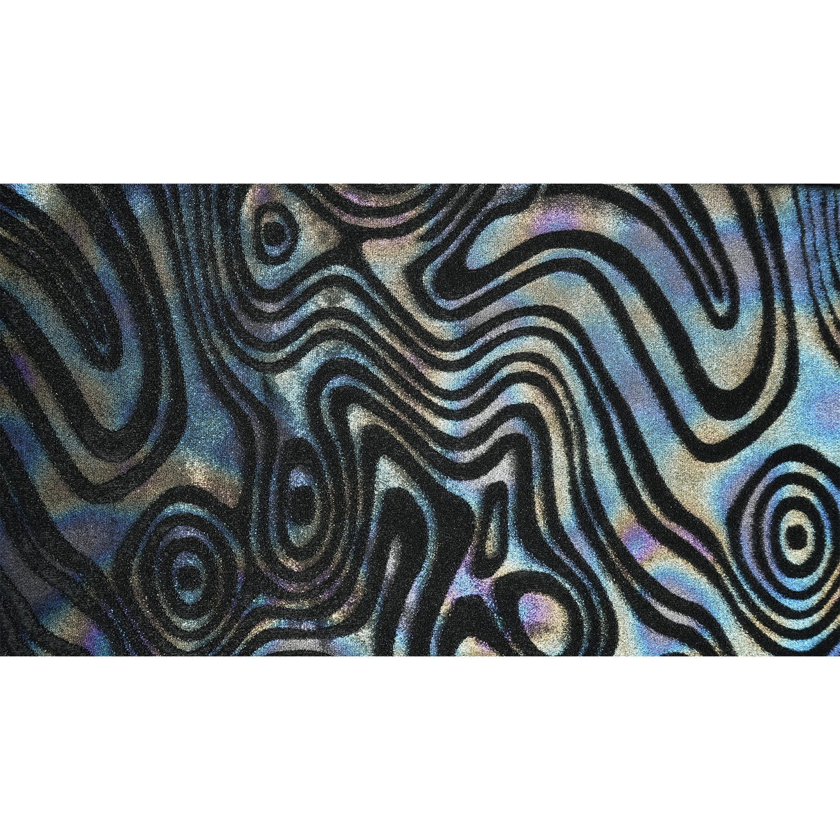 Foiled Stretch Velvet Sonic Swirl