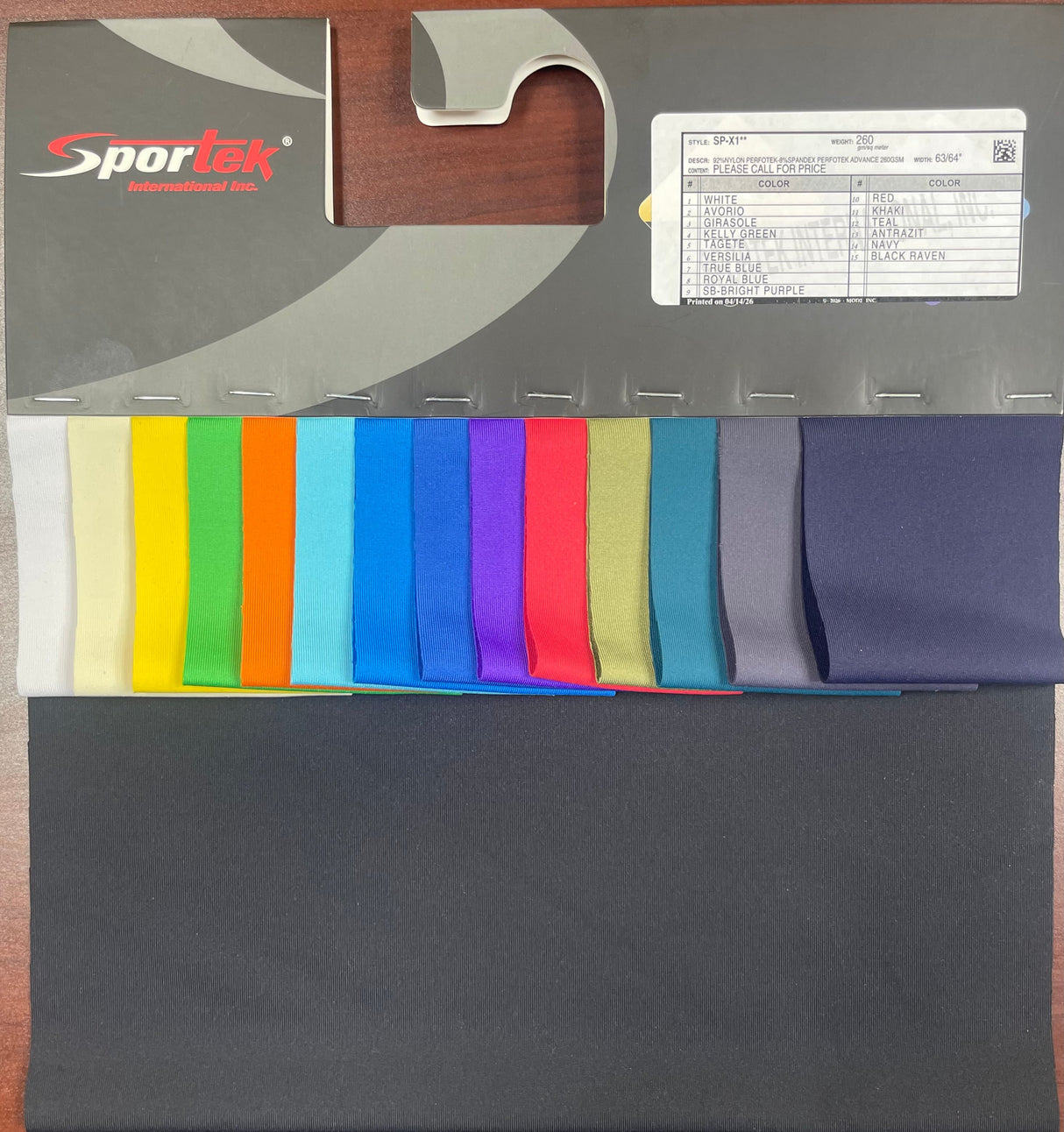 Nylon Spandex Perforated Jersey Activewear