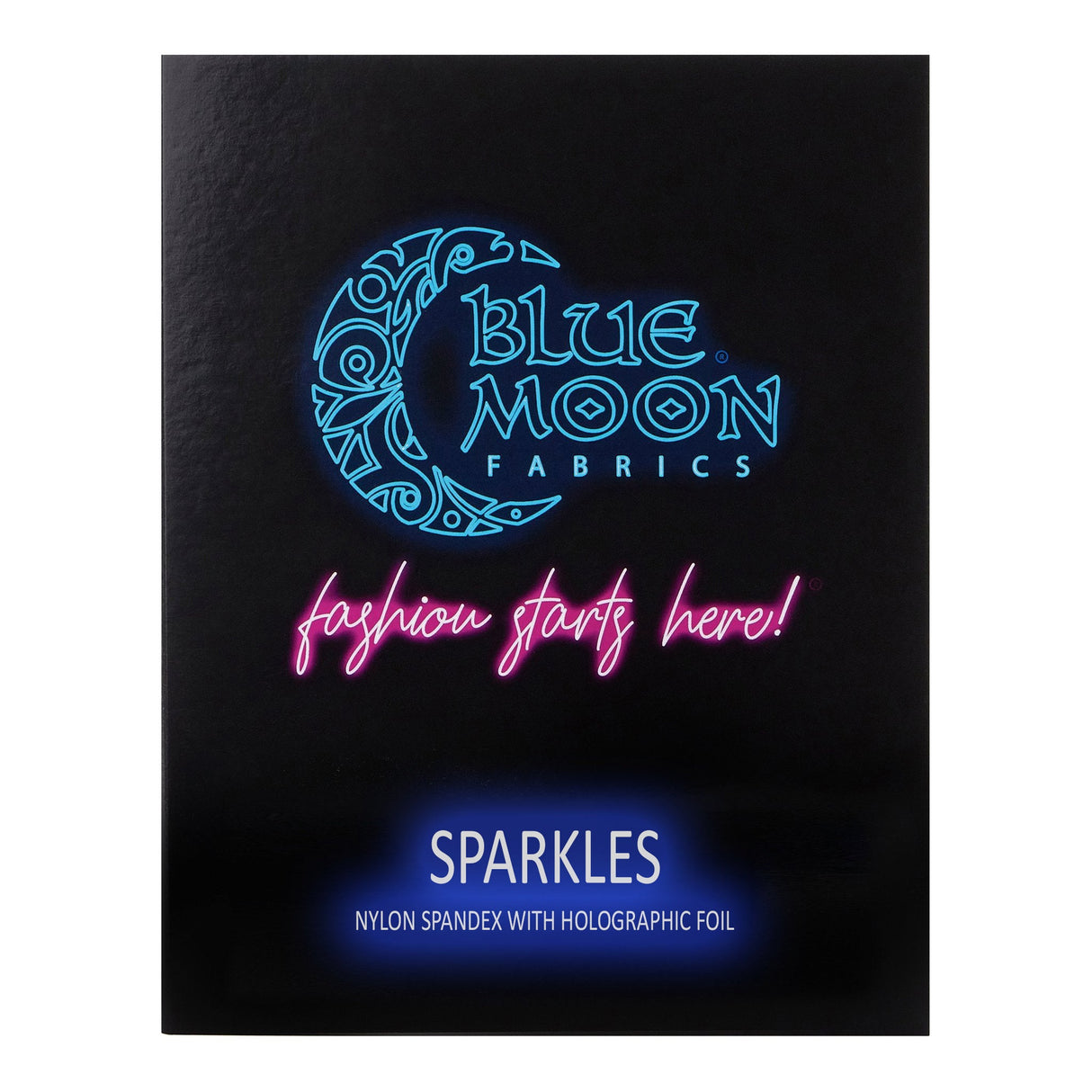 Foiled Spandex Sparkles Color Card