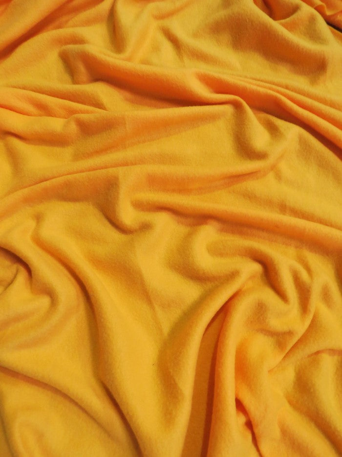 Solid Fleece Fabric Golden Yellow