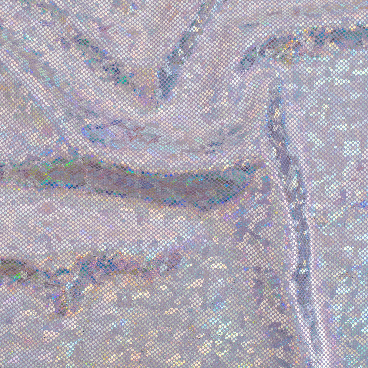 Nylon Spandex Shatter Glass Hologram Fabric 60"