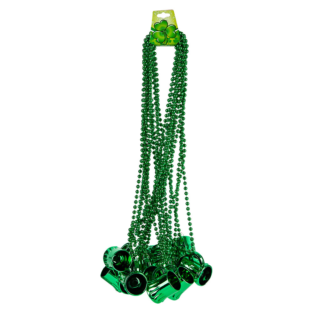 Beer Mug Beads Metallic Green (1 DZ)
