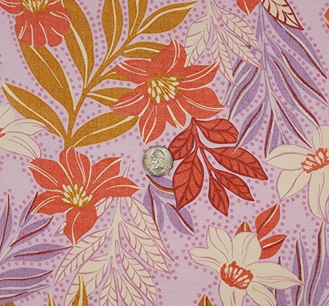 Soft Slub 1D1851 Rayon Nylon Fabric - Violet, 58/59" Width