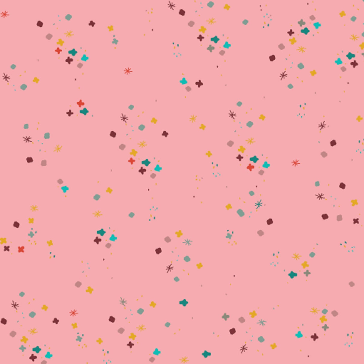 Cotton Fabric Sweet Pink Mystery 43/44"