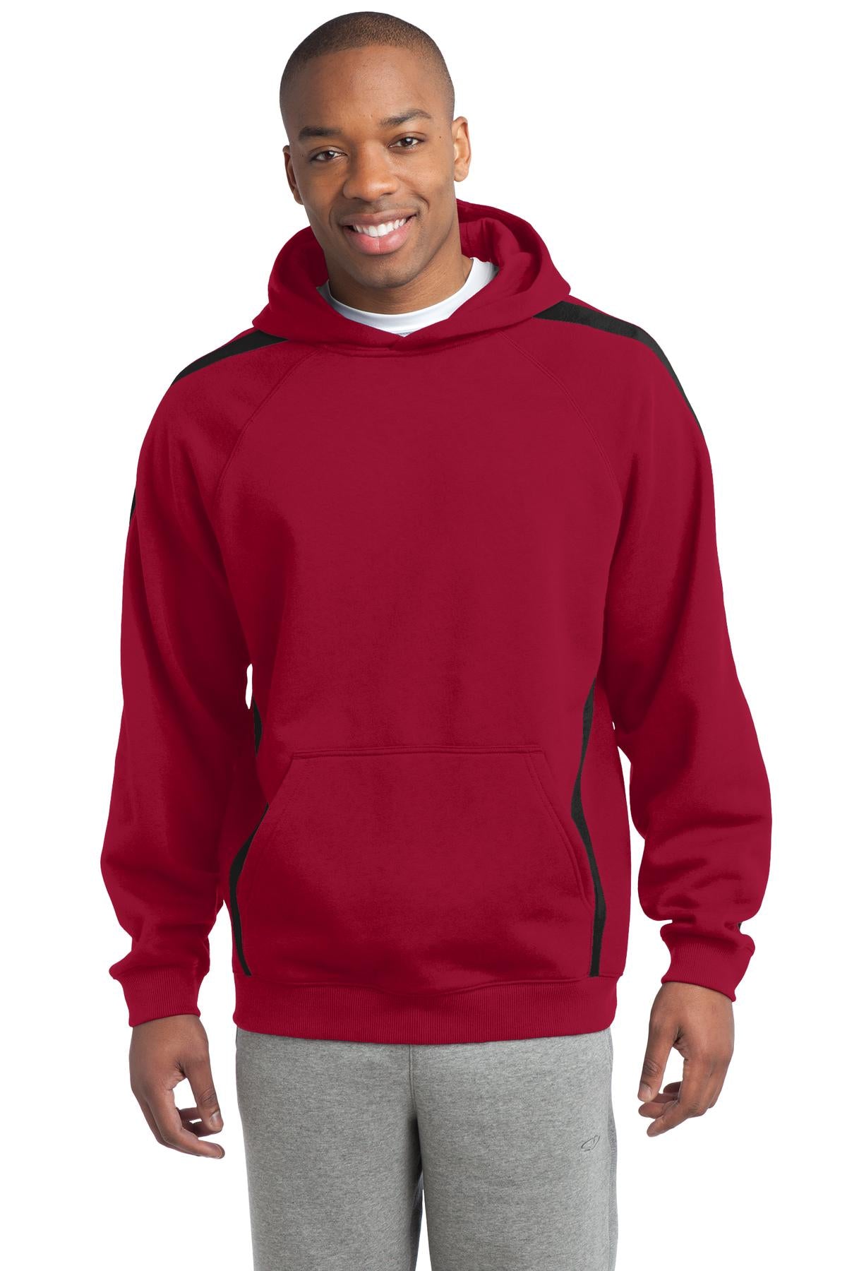 Sport-Tek® Tall Sleeve Stripe Pullover Hooded Sweatshirt
