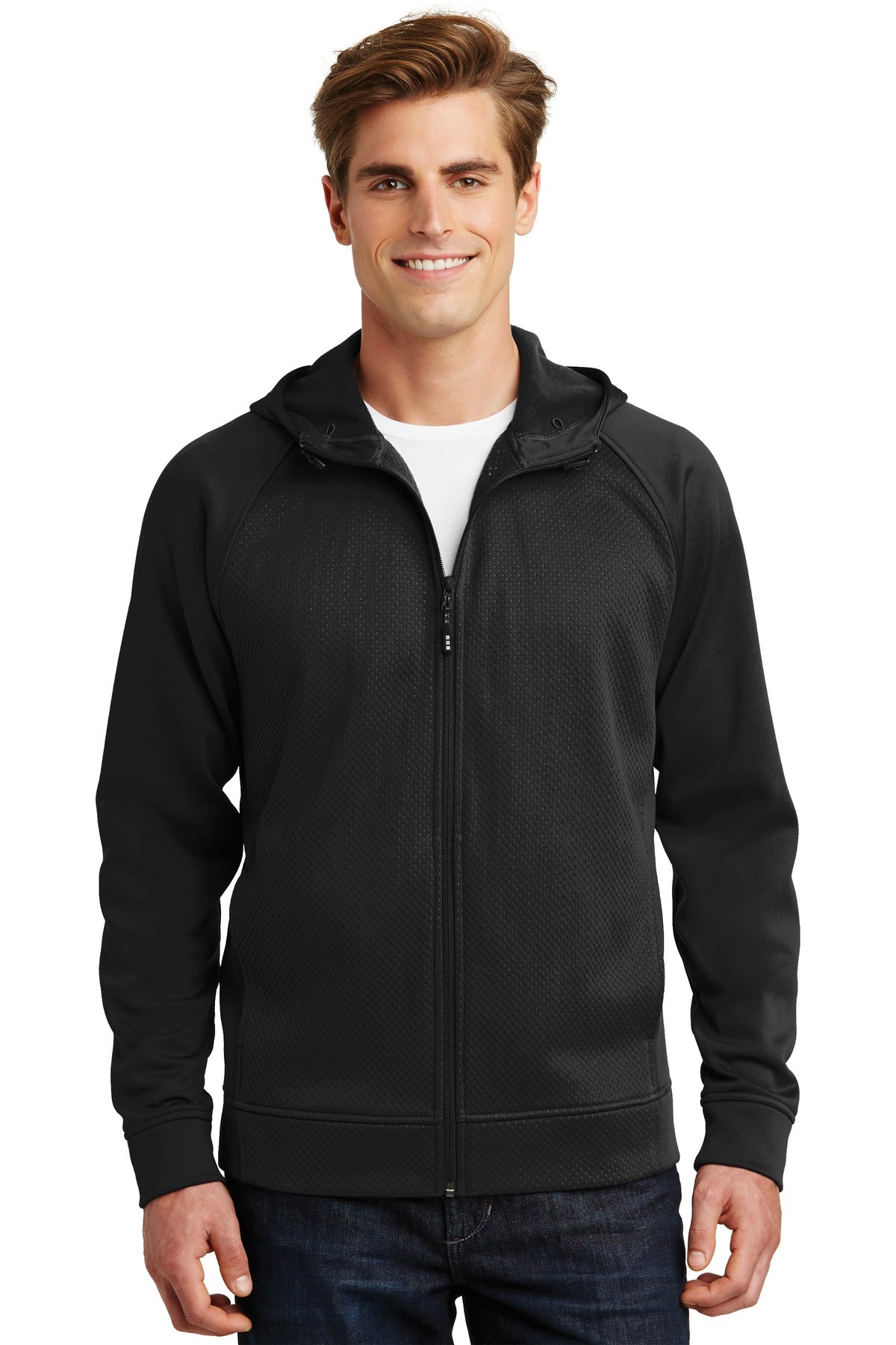 Sport-Tek® Rival Tech Fleece Full-Zip Hooded Jacket