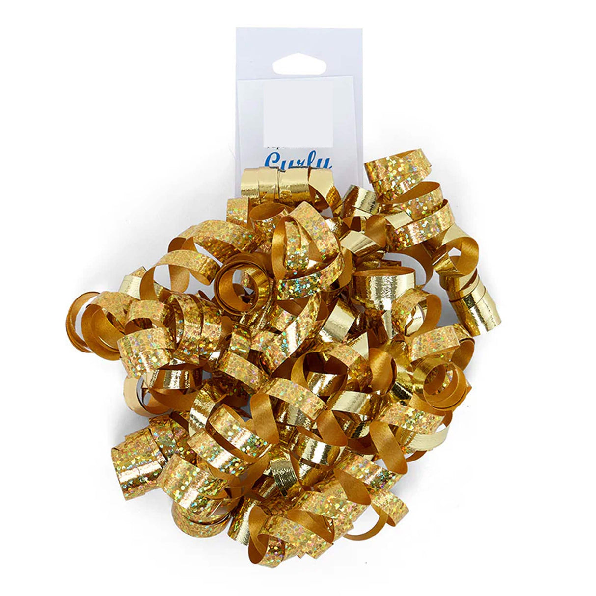 Solid Colored Crimped Curly Bows 5 '' Metallic Golds Color 24 each / case