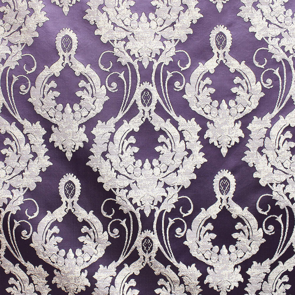 Stasia Fabric 100 Percent Polyester Fabric - Traditional Two-Toned Damask, 58" Width (1 Yard)