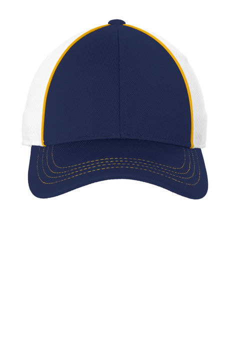 Sport-Tek® Piped Mesh Back Cap