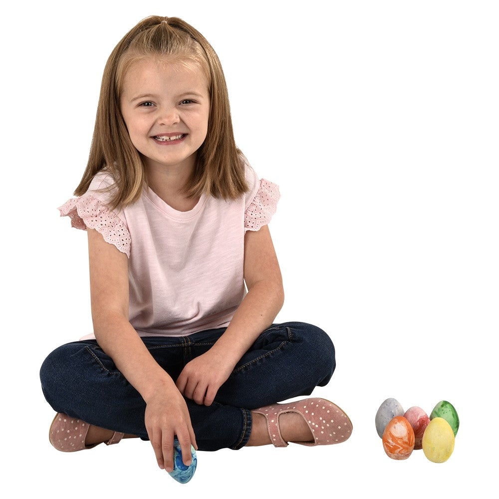 Sidewalk Chalk Marbleized Egg (6 Pc Set)