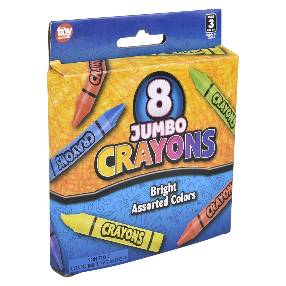 Jumbo Crayon 8pc (1 DZ)