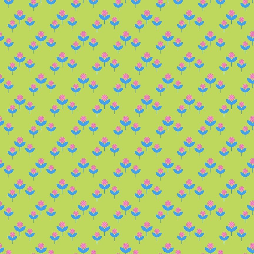 Cotton Cute As A Button Fabric 44/45 Acid