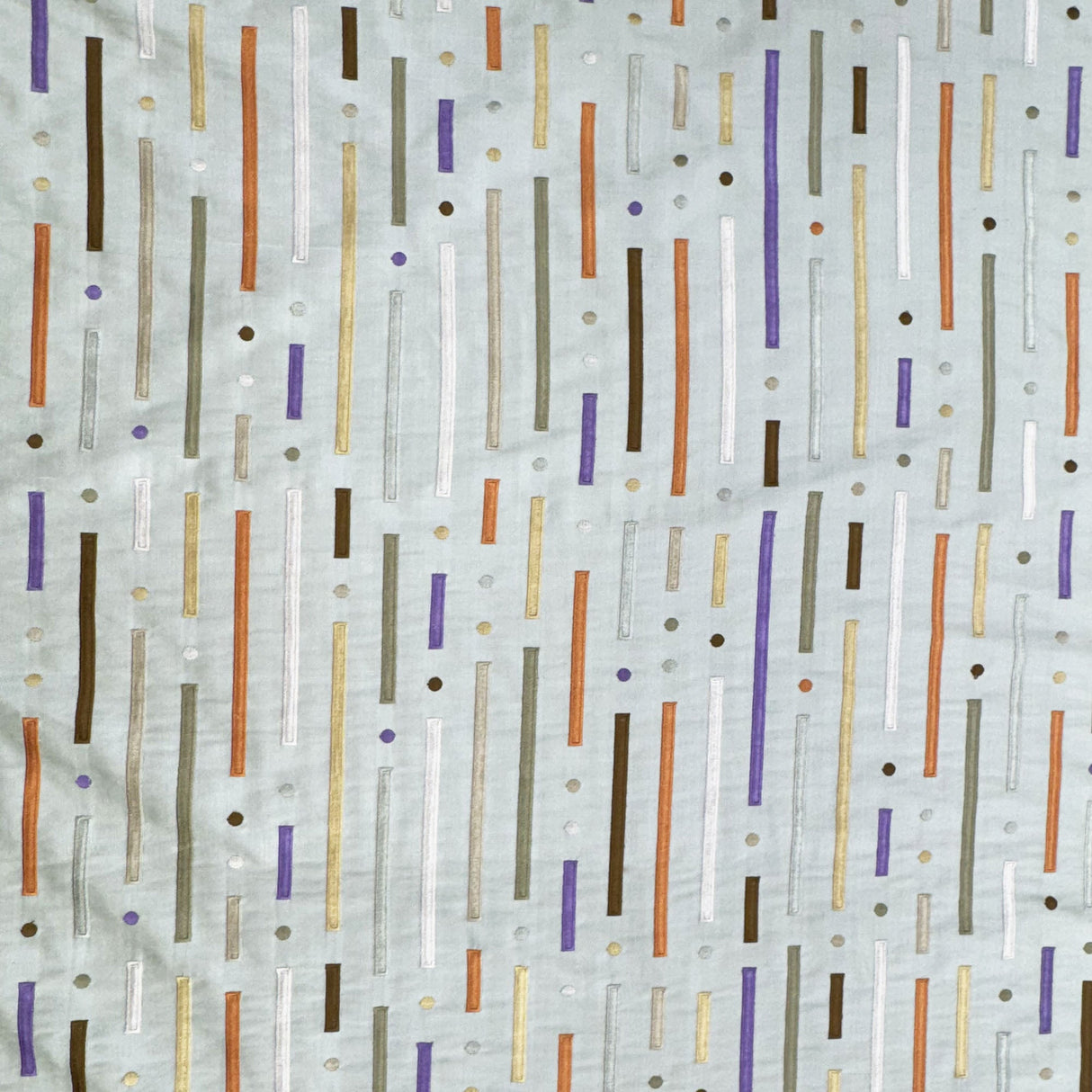 Stratus Silk Fabric - Multicolored Stripe, 54" Width (1 Yard)