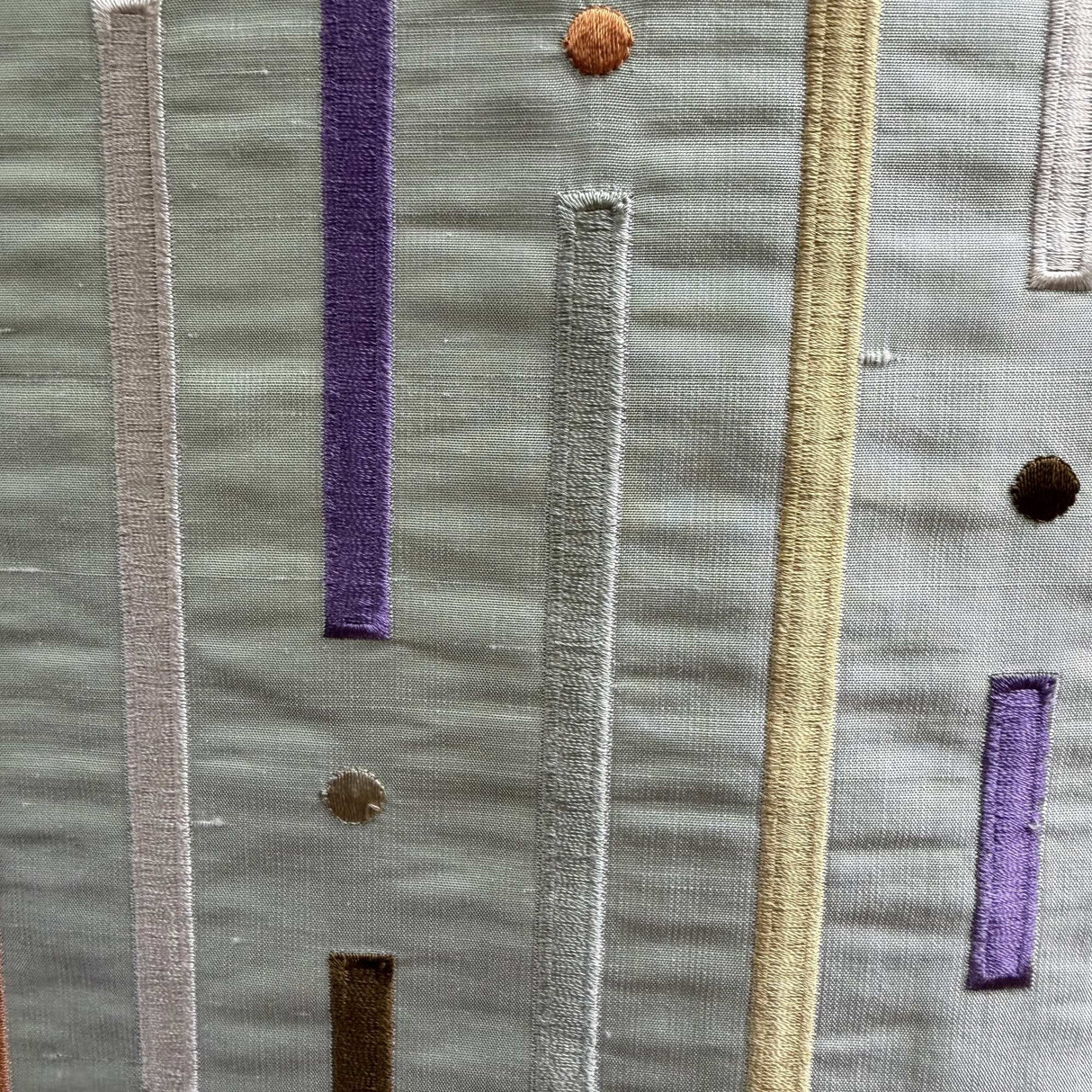 Stratus Silk Fabric - Multicolored Stripe, 54" Width (1 Yard)