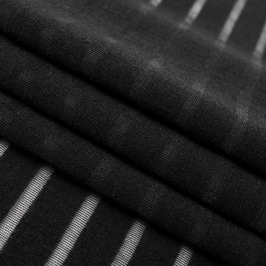 Striped Stretch Mesh Fabric