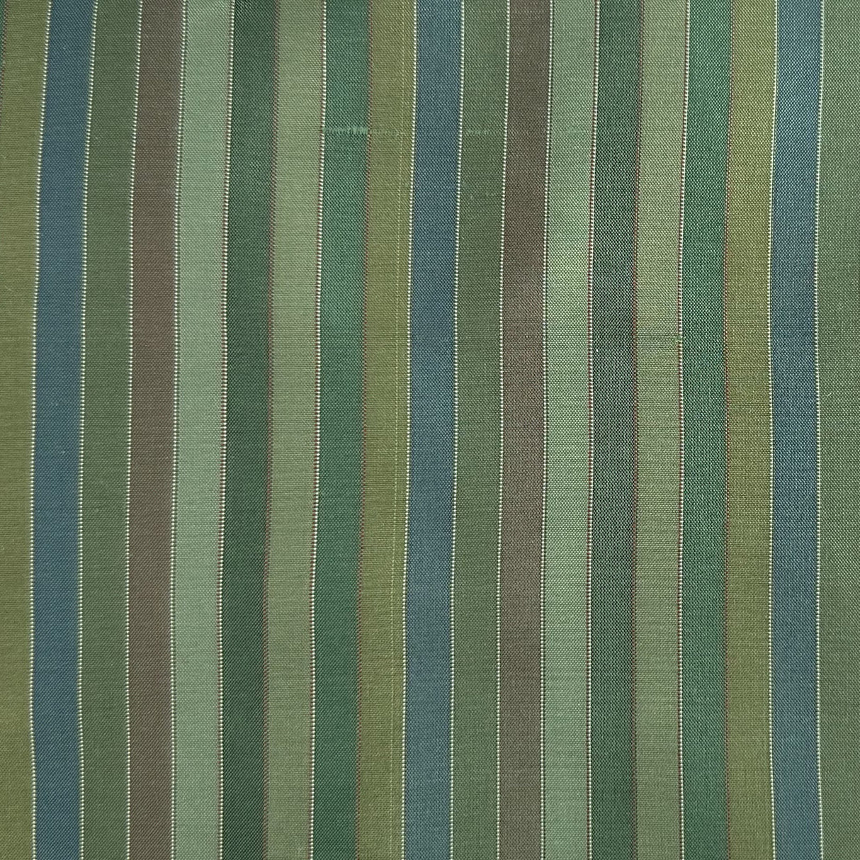 Strozzo Silk Fabric - Multi-Colored Thin Stripe, 54" Width (1 Yard)