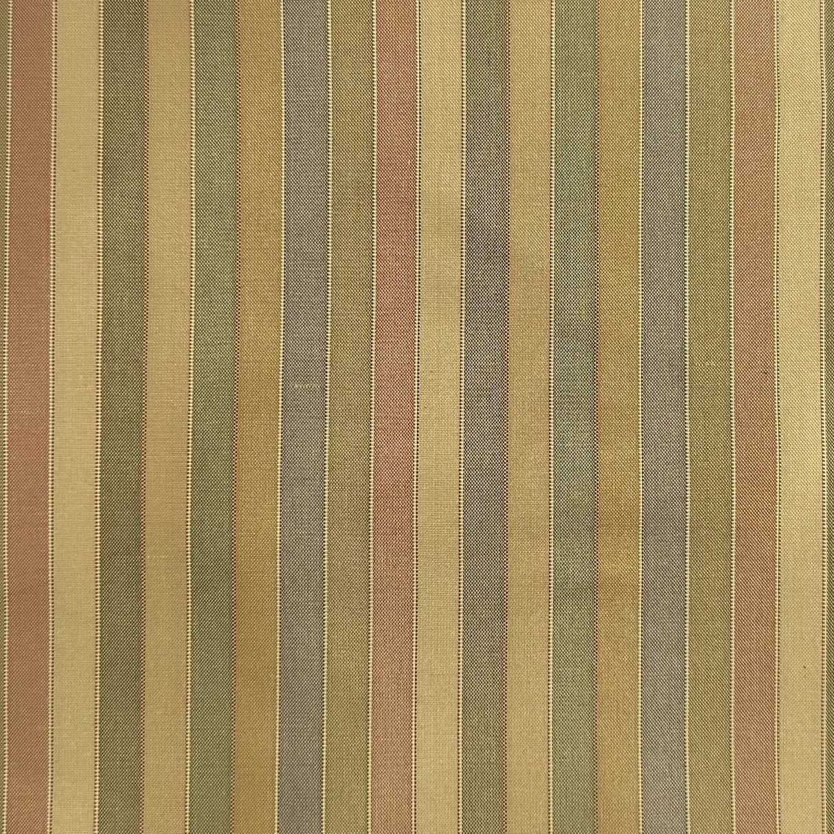 Strozzo Silk Fabric - Multi-Colored Thin Stripe, 54" Width (1 Yard)
