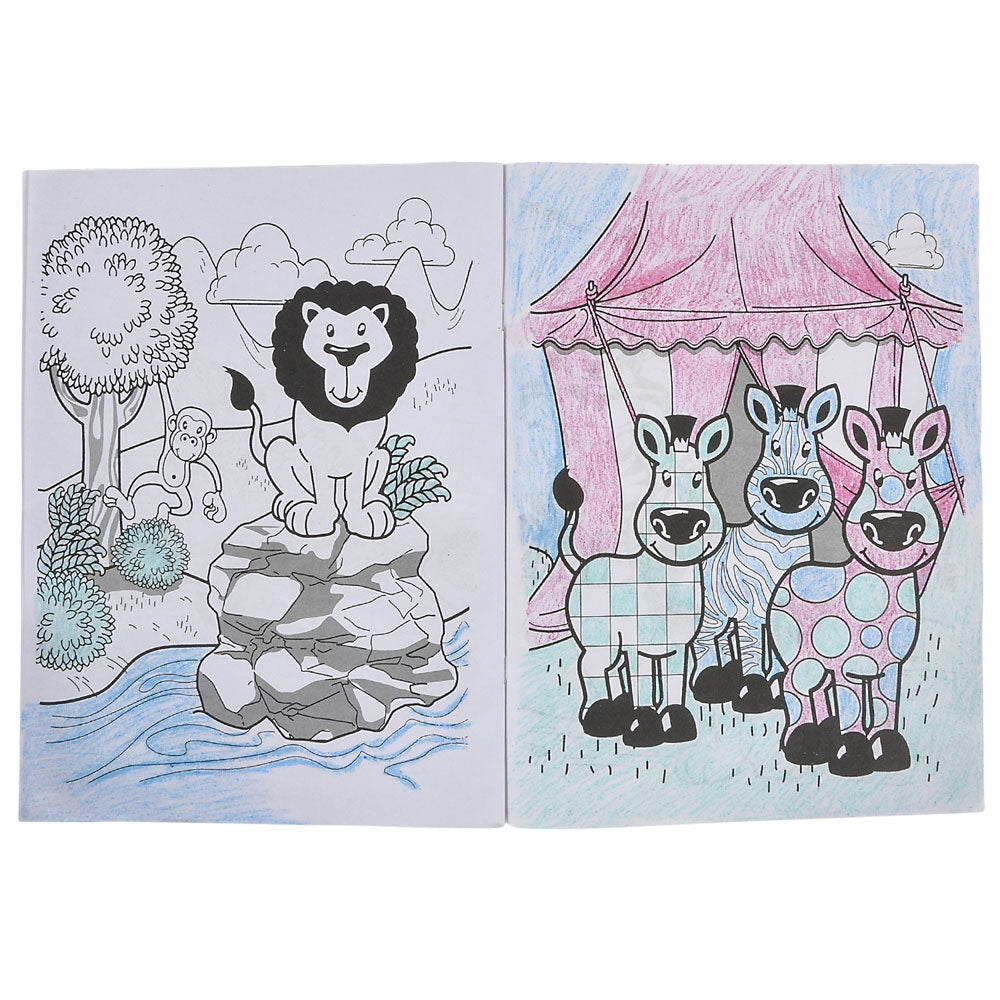 Zoo Animal Coloring Book 9x11" (12 Pages) (1 DZ)