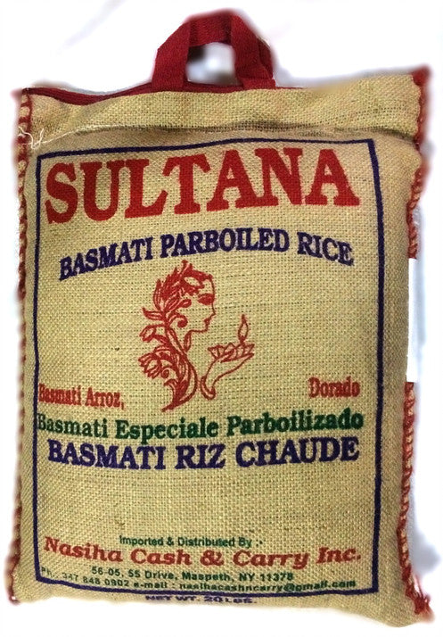 SULTANA BASMOTI PER-BOILED RICE 20LB