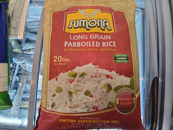 SUMONA LONG GRAIN PARBOILED RICE 20lb