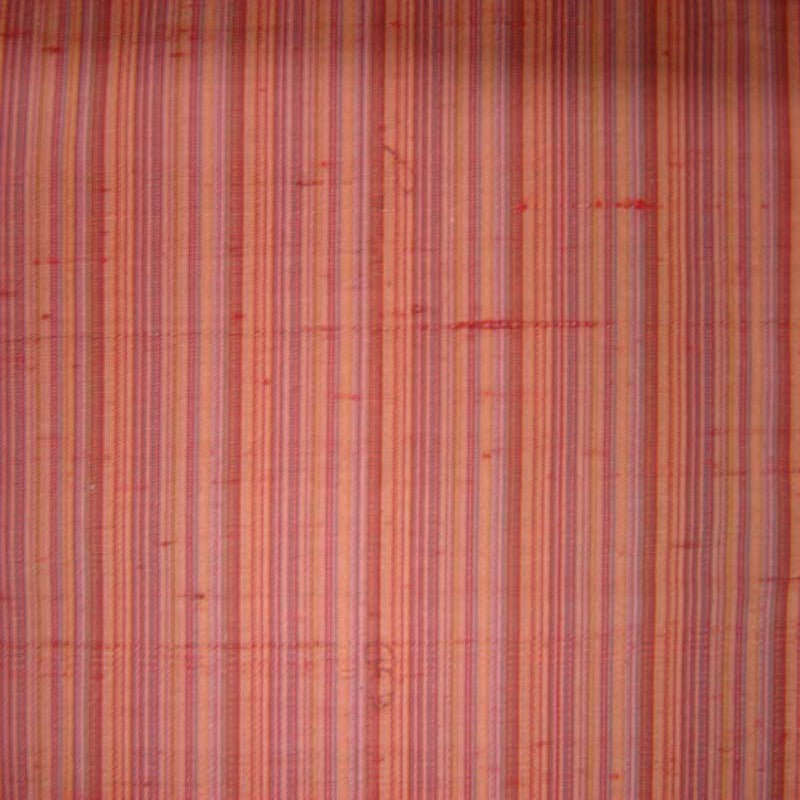 Suruchi Silk Fabric - Multicolored Stripe, 54" Width (1 Yard)