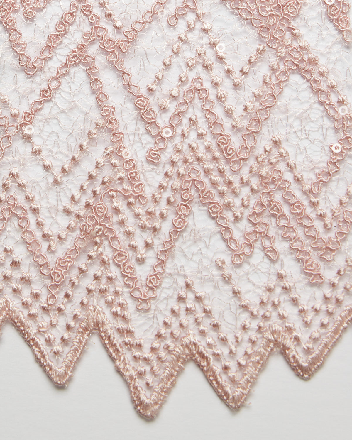 1 Yard Susumi Lace Tulle Fabric Embroidered Metallic Sequins Intricate Pattern 50/52" Wide